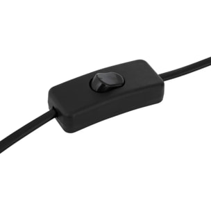 Lampe champignon à poser "Savio" noir H38cm