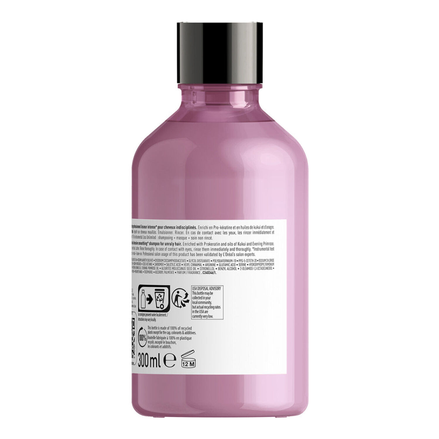 Série Expert Liss Unlimited - Shampoing pour cheveux indisciplinés ou lissés 300 ml