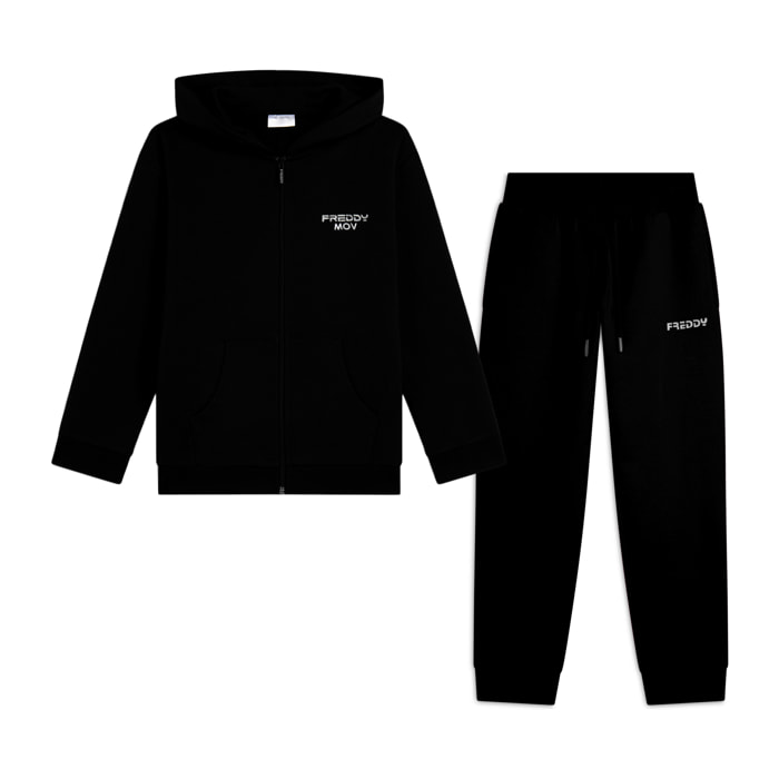 Tuta da Bambina Comfort Fit con Cappuccio e chiusura zip