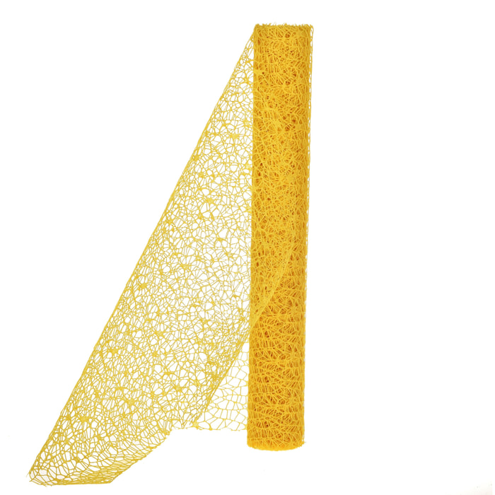 Ragnatela 50 Cm 5 Mt - Pezzi 6 - 500X50X0,1cm - Colore: Giallo - Bianchi Dino - Decorazioni Varie