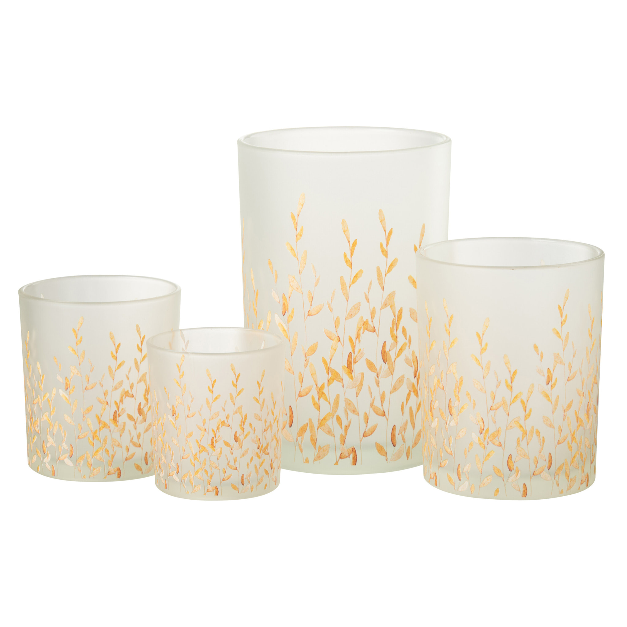 J-Line photophore Sally - verre - orange/transparent - large