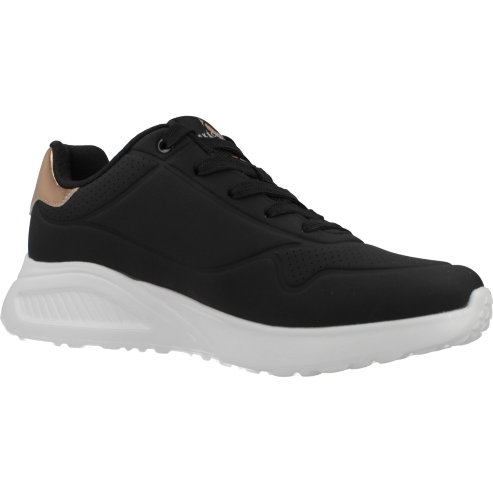Sneakers De  Mujer Uno Lite Shimmer Along Negro