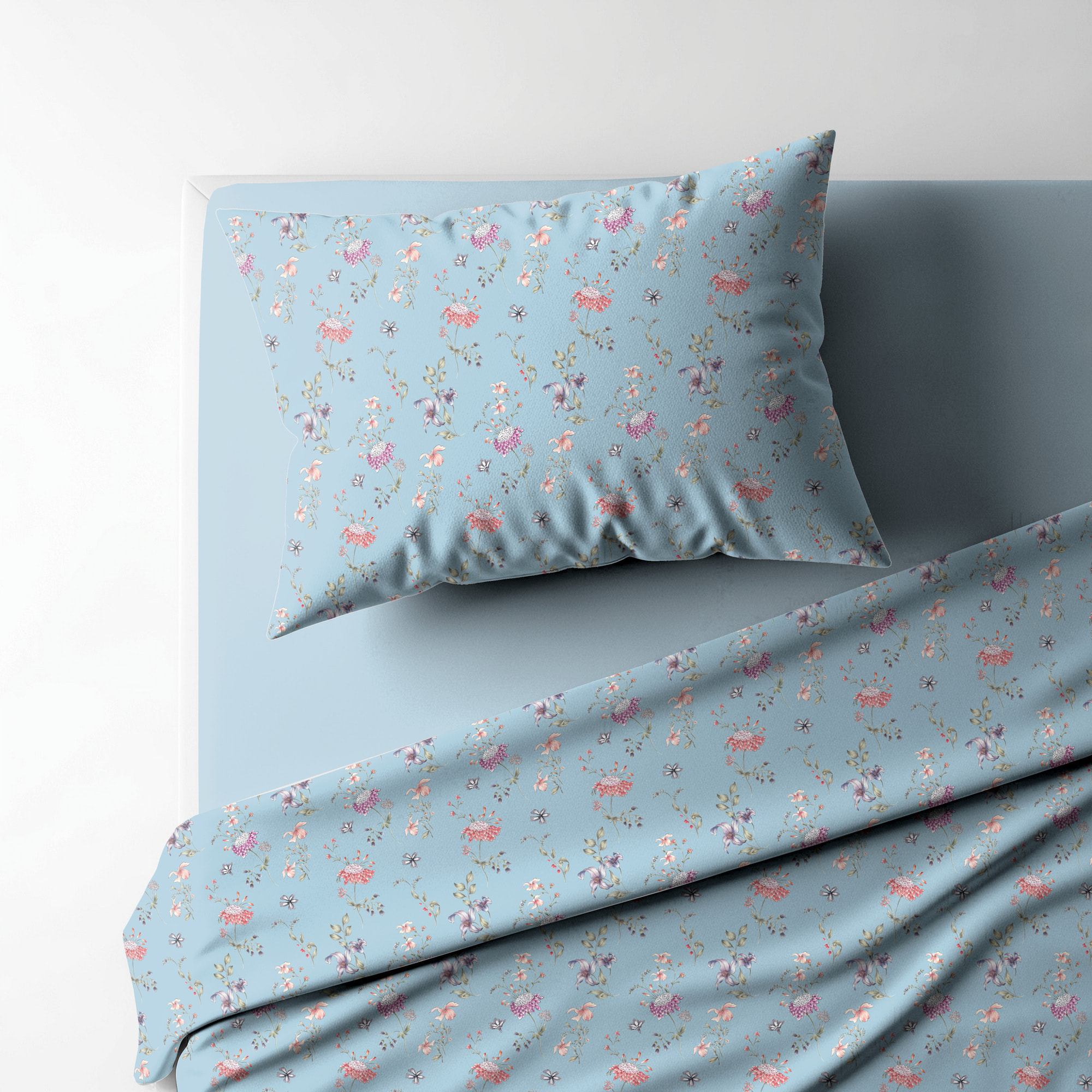 UNO CASA DESIGN Completo Letto Dec.Faldo_Singolo_Felicia