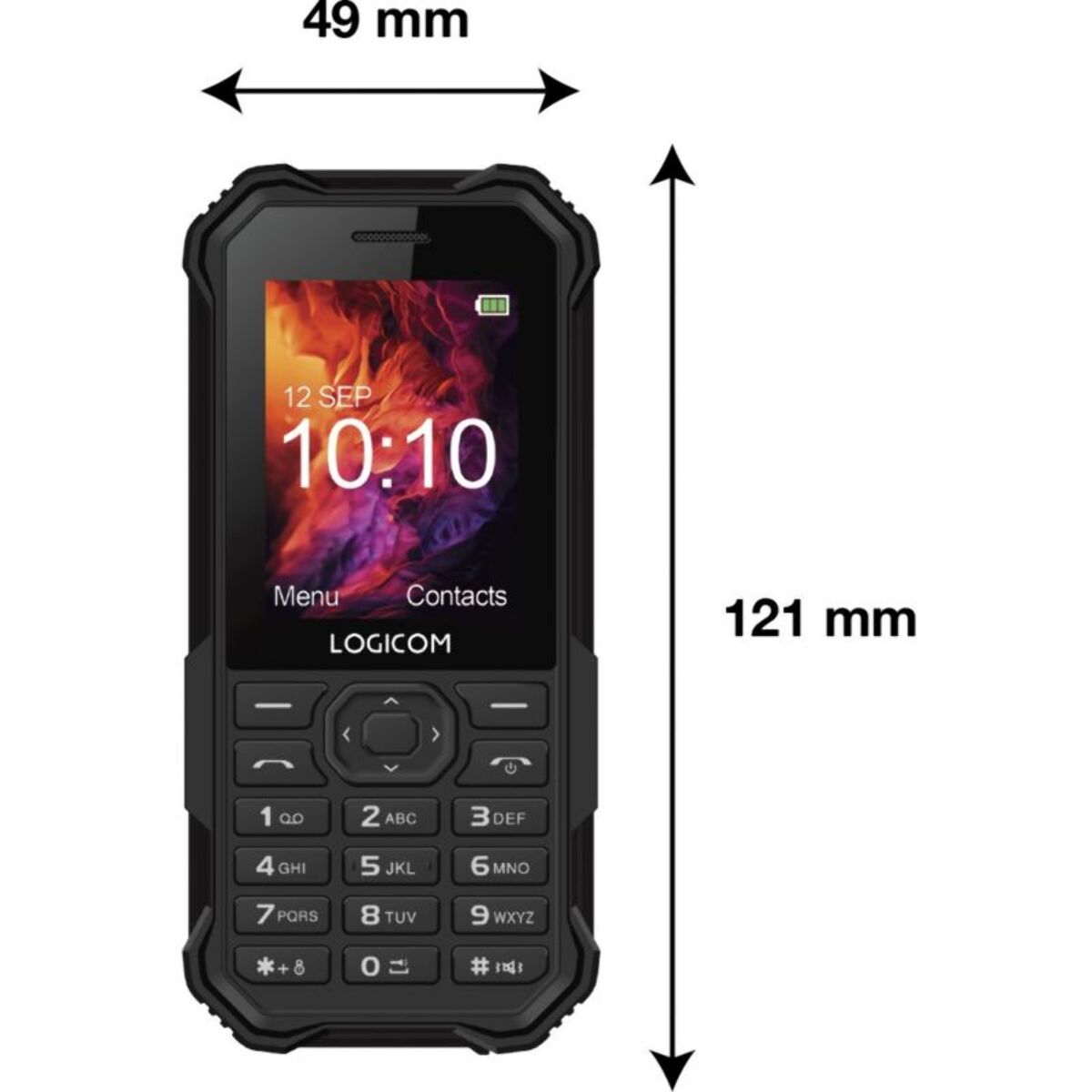 Téléphone portable LOGICOM Xtrem Noir 4G