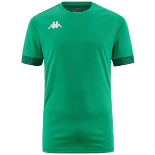 Kappa - Camisetas de juego Hombre Verde - Kappa4Football Dervio