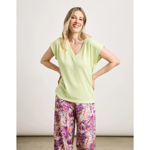 Camiseta Manga Corta Verde Claro - Imara