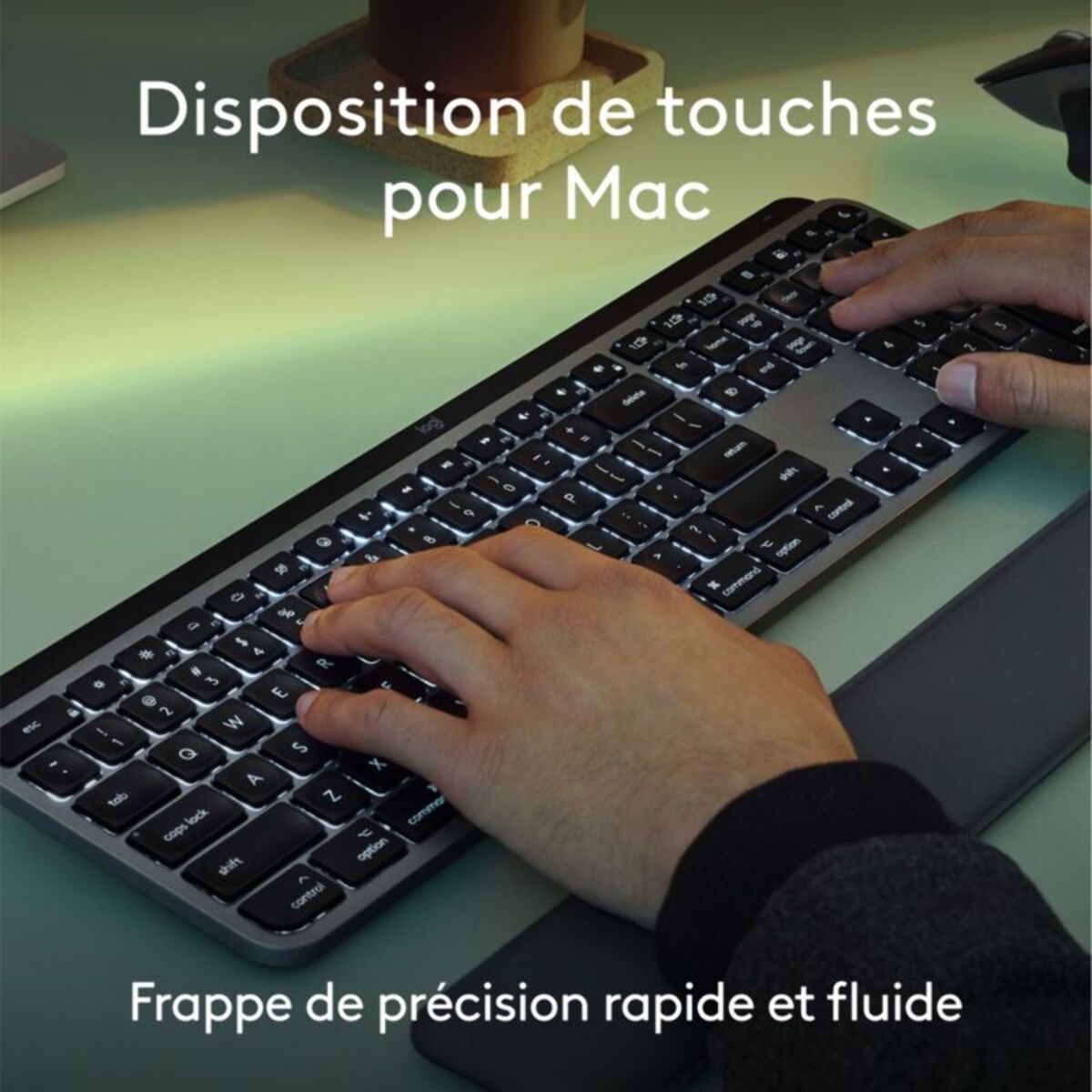 Clavier sans fil LOGITECH MX Keys S for Mac Gris Sideral