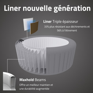 Bestway Spa gonflable rond Lay-Z-Spa Dominica Smart HydroJet Wifi 4-6 personnes