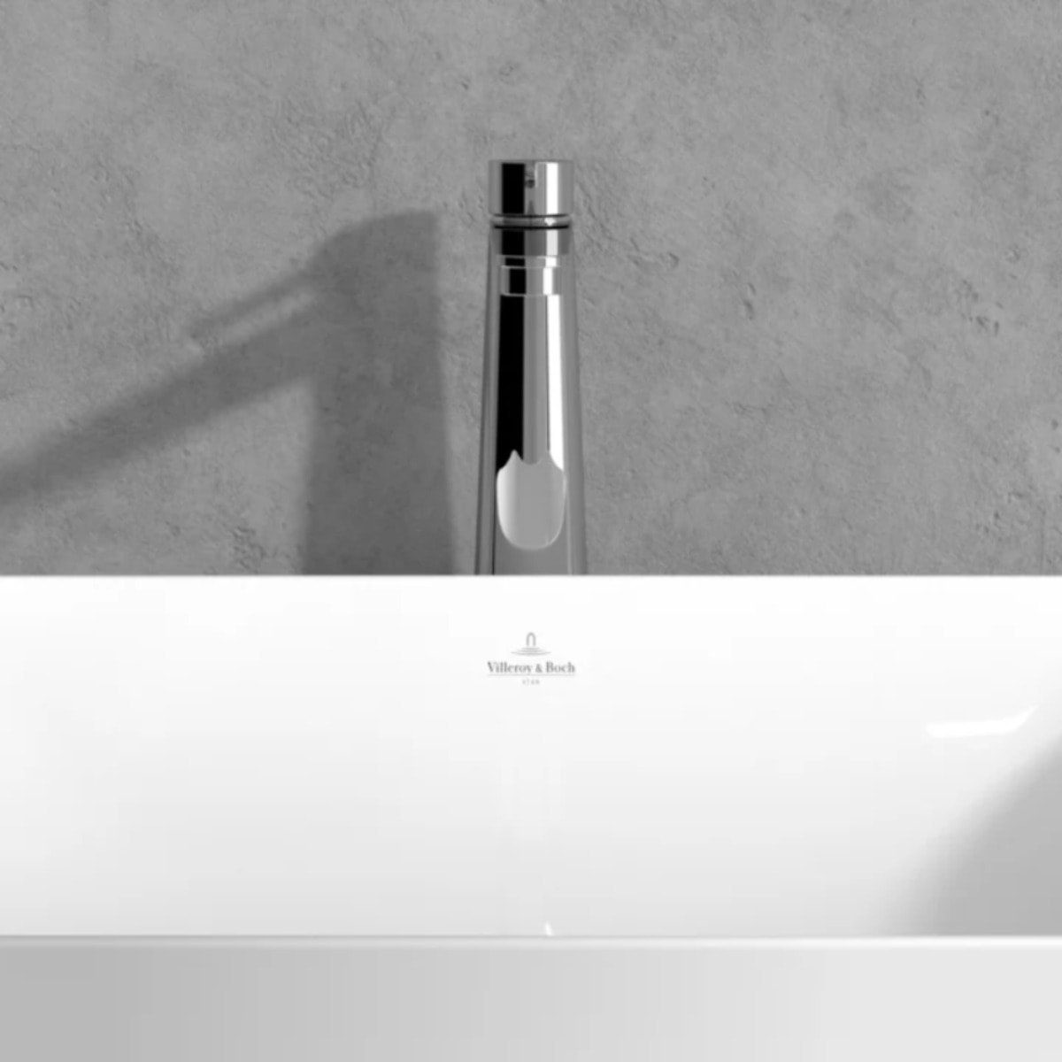 Mitigeur lavabo surélevé Conum avec vidage Push Open Chrome