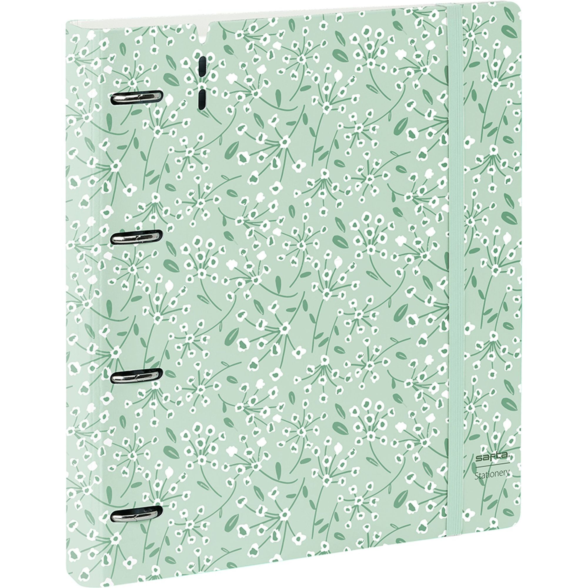 Carpeblock pp foam 4 ani 35mm c/recambio safta "light green flowers"