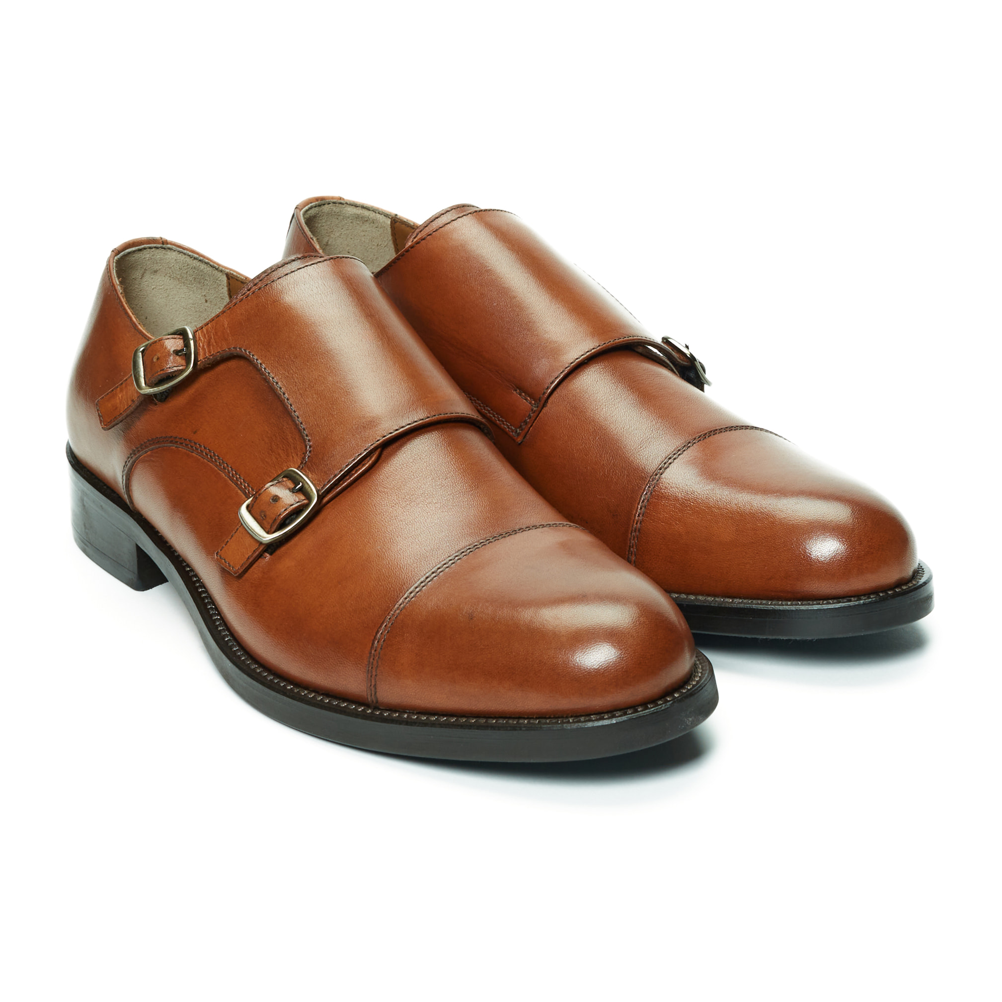 Monk Strap British Passport marrone tan