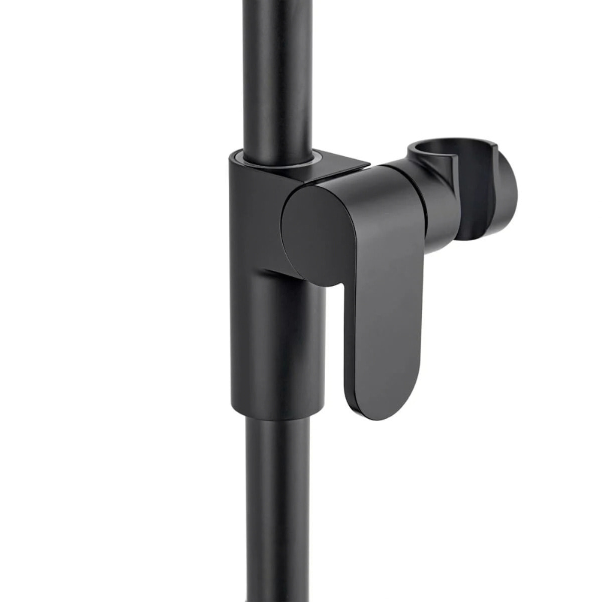 Set de douche style industriel - 3 fonctions, débit 7 l/min - tuyau flexible 70 cm, garantie 5 ans - noir mat