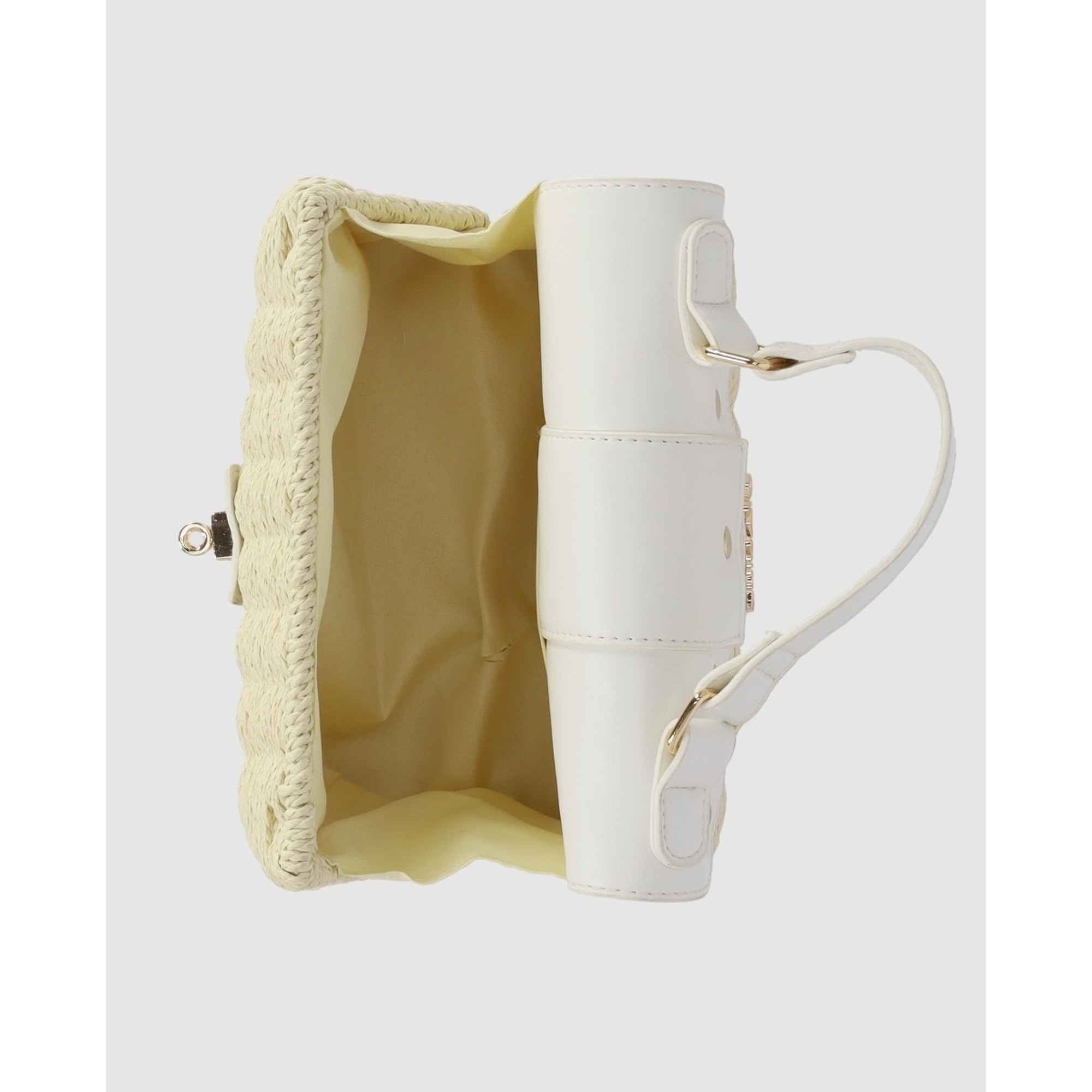 Bolso - Blanco - Medida: 20 cm x 15 cm x 9 cm