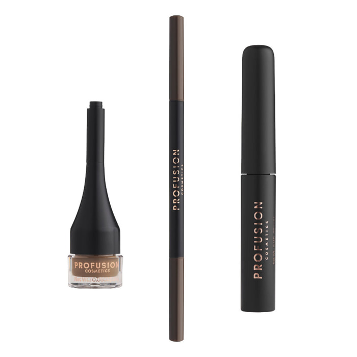 Ultimate Brow Sculpt - Kit Sourcils Châtain Foncé 3 Produits