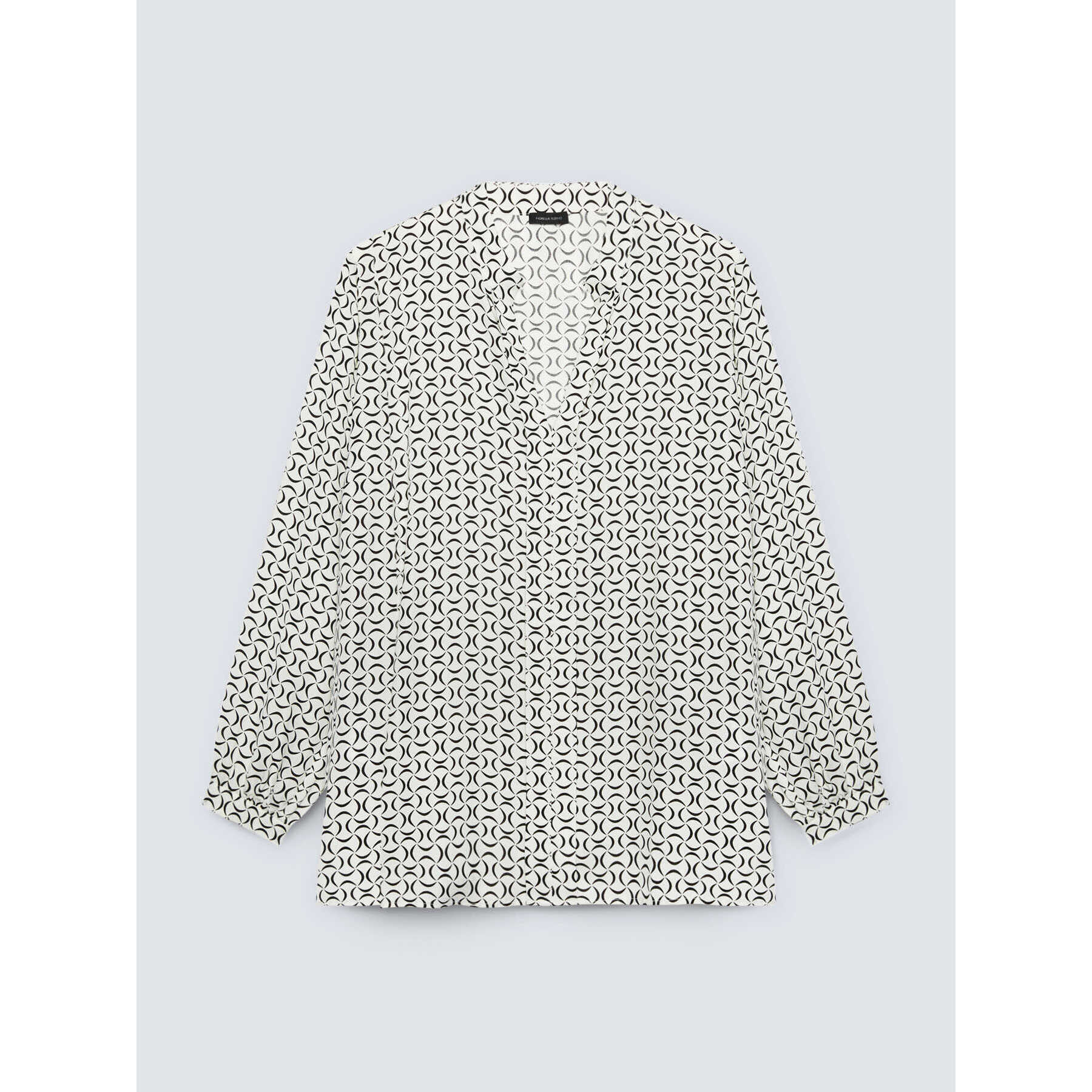 Fiorella Rubino - Blusa con estampado geométrico - Blanco