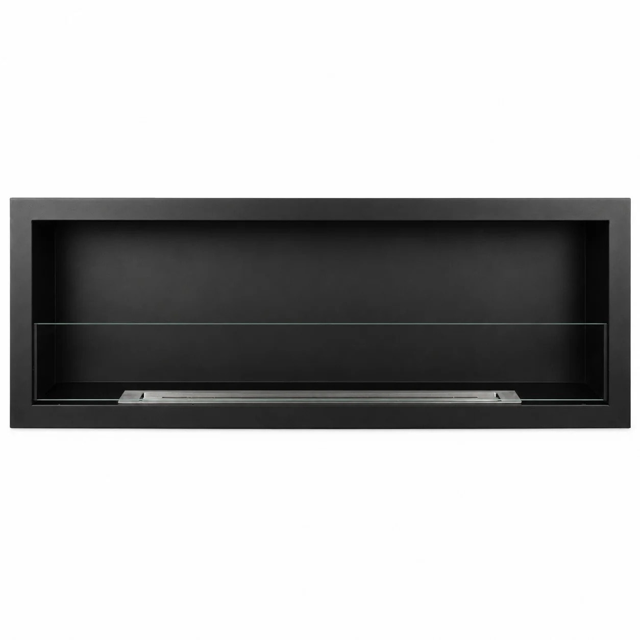 Furore 150 - Camino a Bioetanolo da Incasso 150x45x15 cm con Bruciatore 2lt in Acciaio
