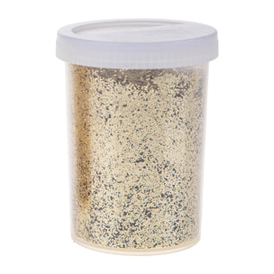 Glitter In Barattolo, 100 Gr - Pezzi 6 - 4,5X8,5X4,5cm - Colore: Dorato - Bianchi Dino - Articoli Natalizi