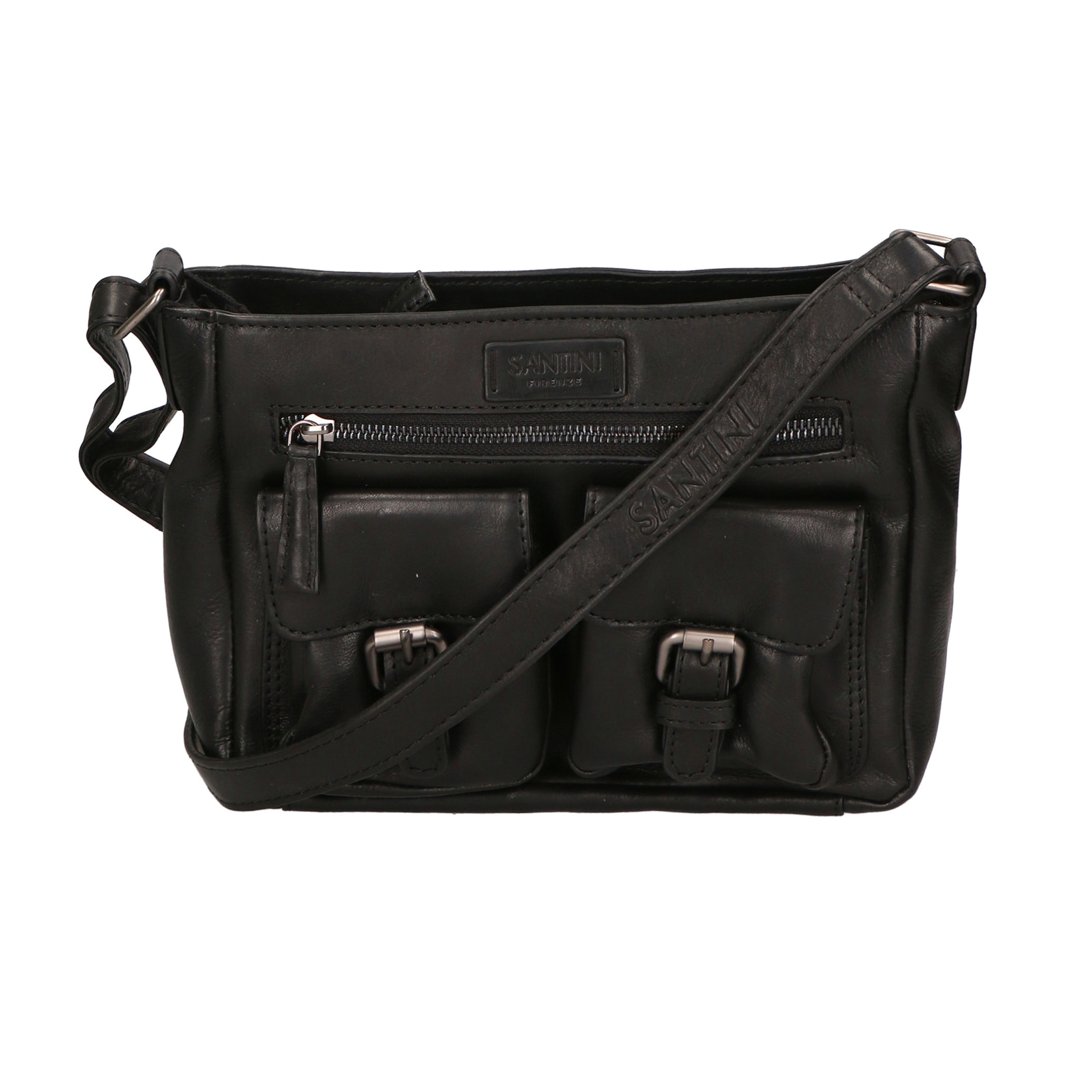 Borsa a tracolla unisex in Vera Pelle Borsa Fashion 27x19x10 cm