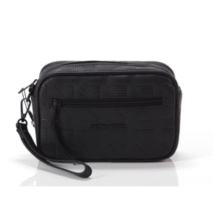 Borse Antony Morato Pouch In Tumbled Pu Stampato Nero Nero