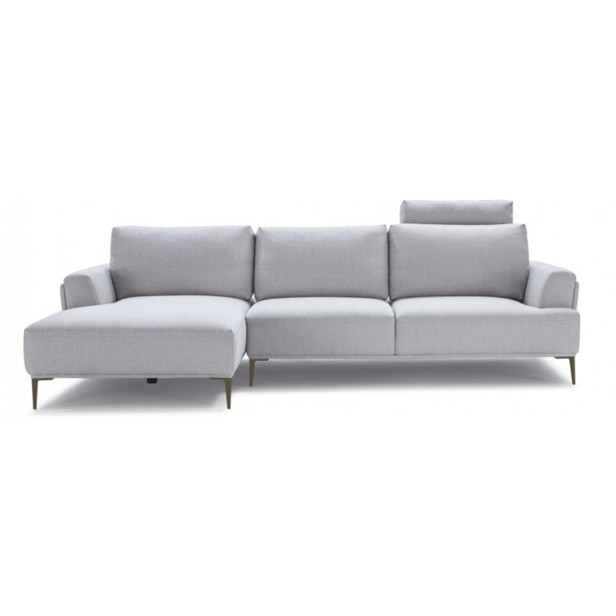 Canapé d'angle gauche en tissu dossiers avance-recule - 2 coloris - LUGANO