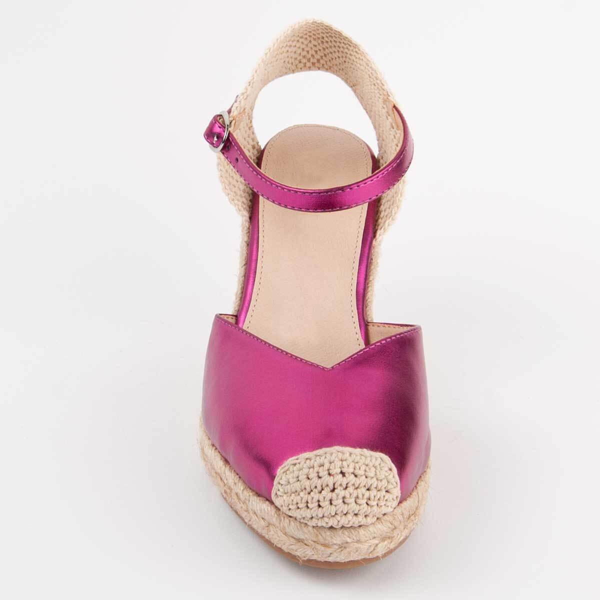 Alpargata De Cuña - Rosa - Altura: 8 Cm