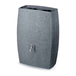 Bidón para agua de lluvia boxy de 270l color granito