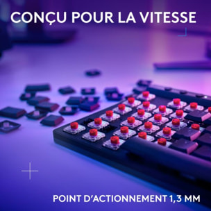 Clavier gamer sans fil LOGITECH G515 Lightspeed TKL tactile Noir