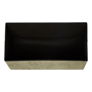 Pouf pliant double Lysandre 76x38cm vert cedre