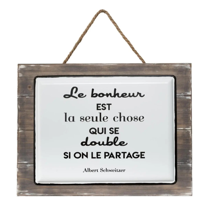 Plaque "Citation" 40x30,5cm