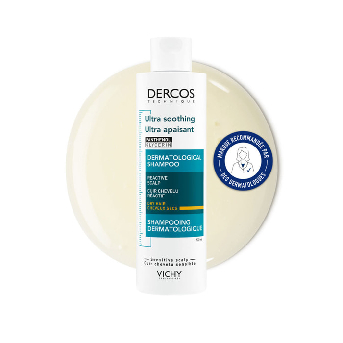 Dercos Technique Shampooing Ultra Apaisant  - Cheveux Secs 200 ml