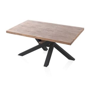 Mesa de comedor Xena 160 Roble Honey - Negro