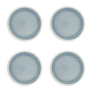 Lot de 4 petites assiettes, BOREA