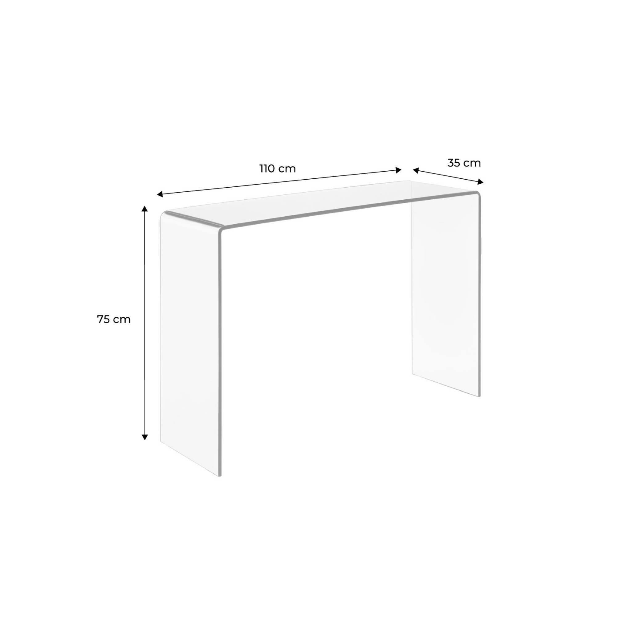 Console verre trempé GLINTZ
