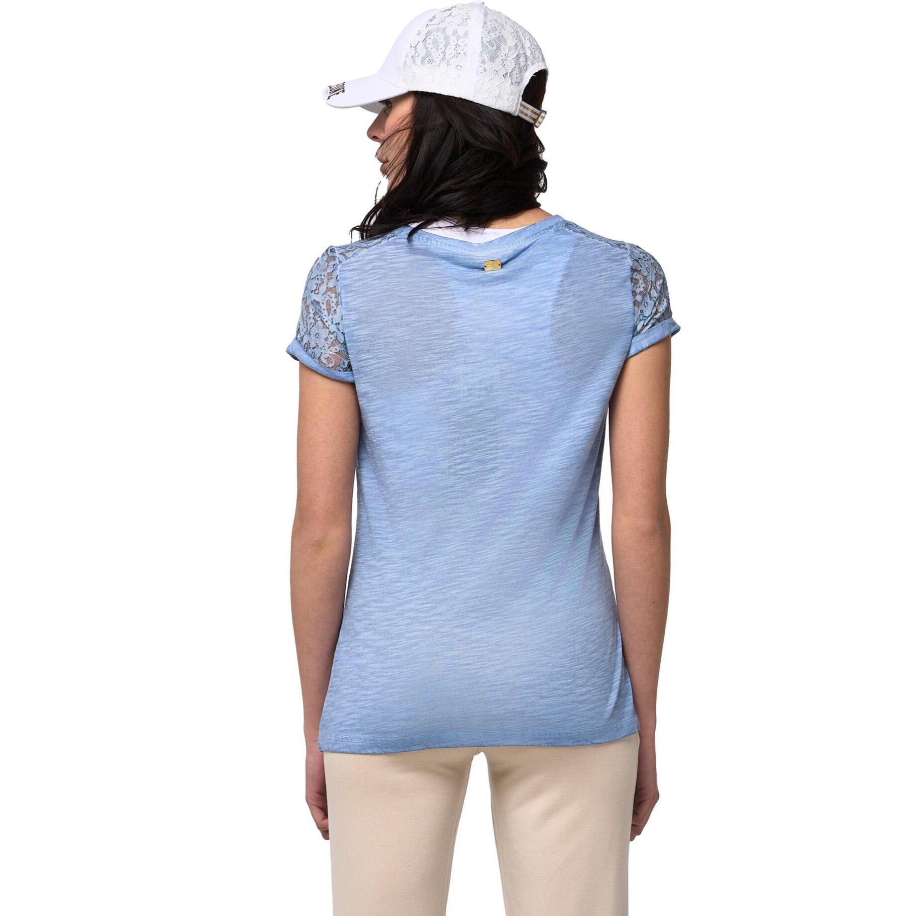 T-shirt a maniche corte da donna Leone Lace