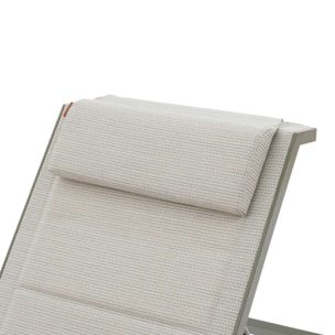 Transat "Allure" vert & vert laurier 2 roues en aluminium et texaline