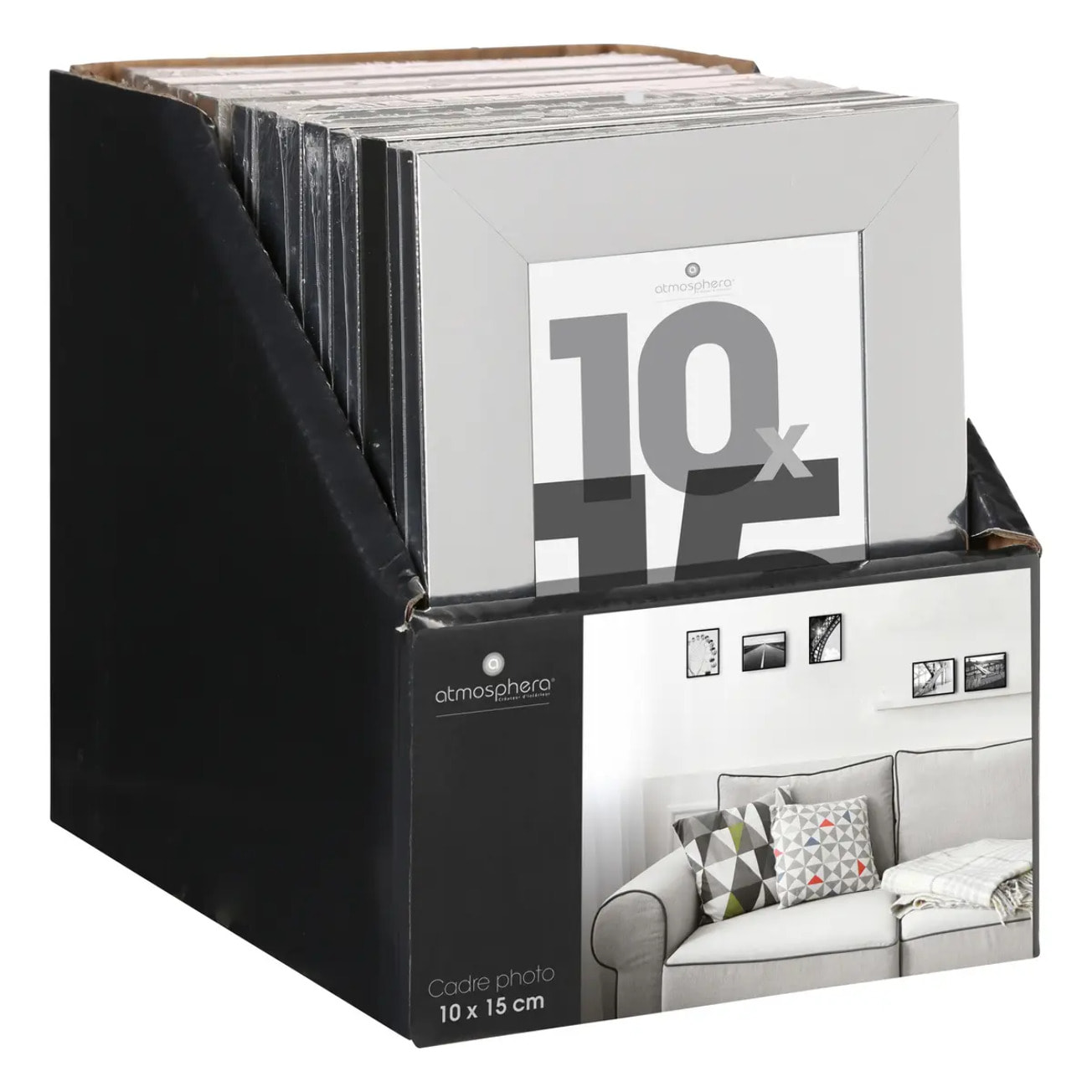 Cadre photo "Lise" argent 10x15cm