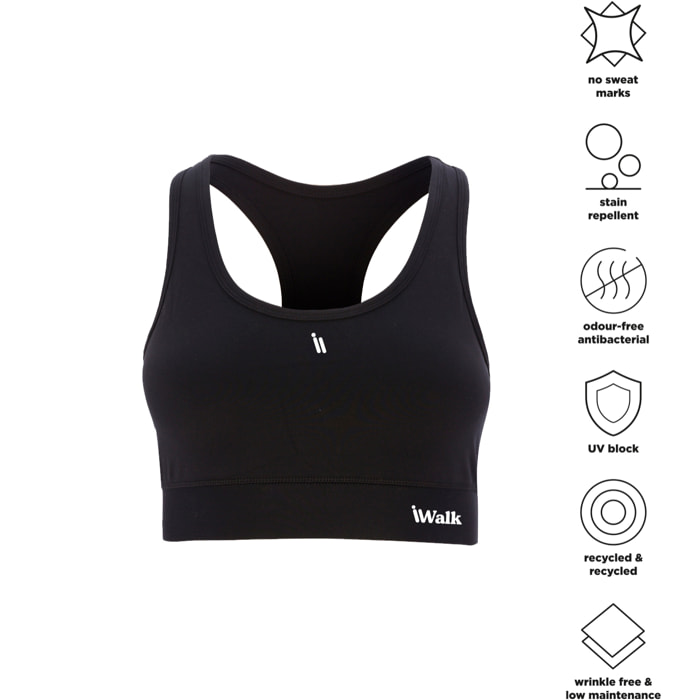 Sujetador deportivo para mujer iWalk PowerFit Bra - Negro