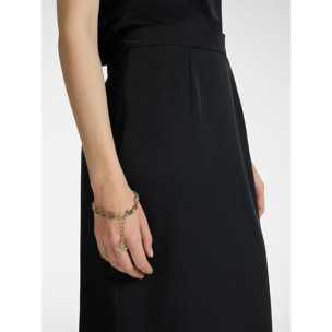 Elena Mirò - Gonna in tessuto stretch - Nero