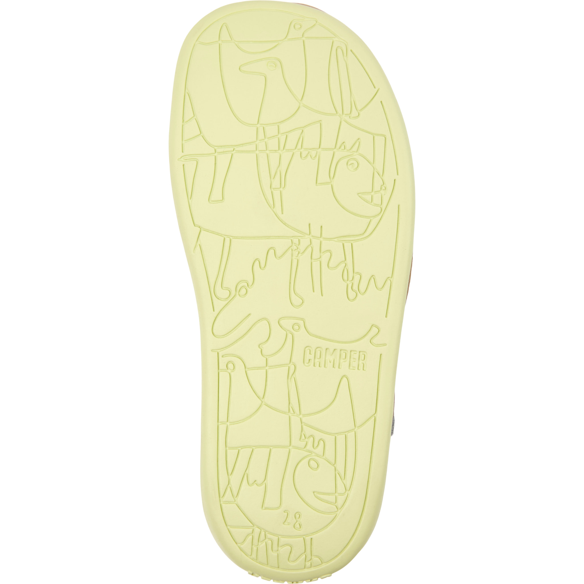 Sandalias - CAMPER Bicho - Gris - Cuero liso