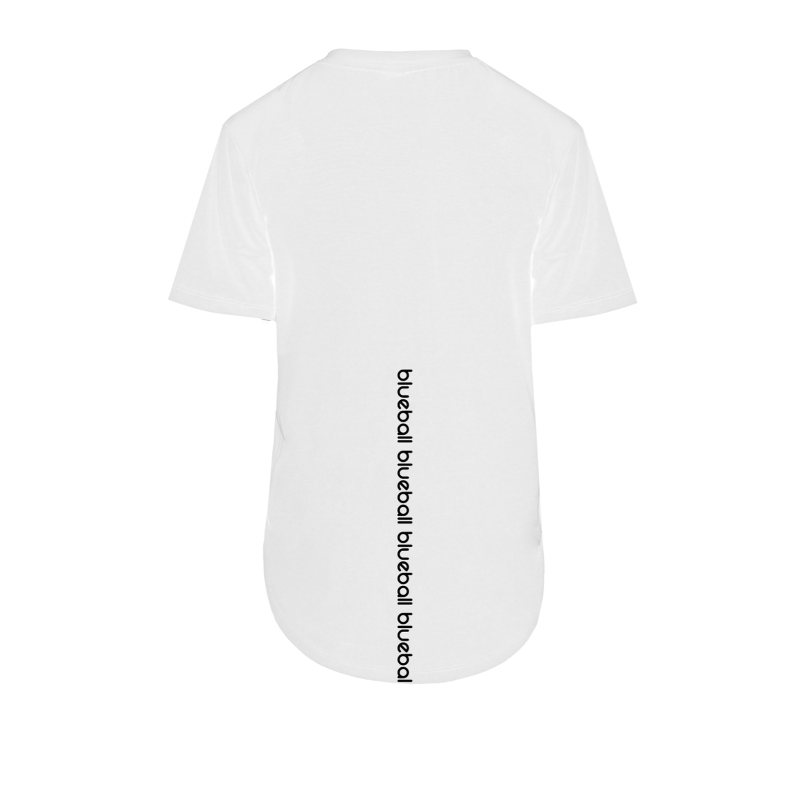 CAMISETA RUNNING PARA MUJER MANGA CORTA BLUEBALL EN BLANCO
