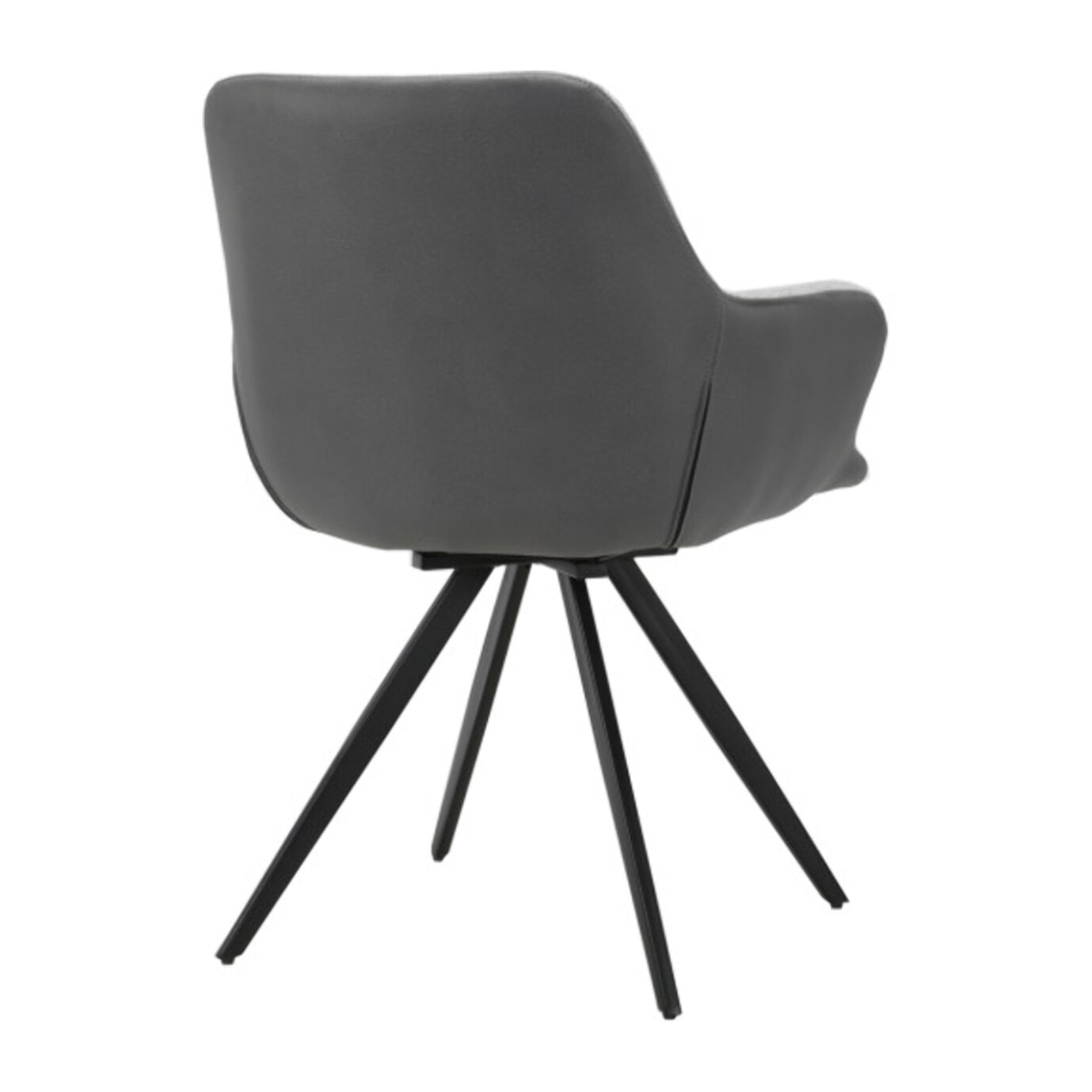 Fauteuil rotatif 180 en tissu soft avec accoudoirs - 2 coloris - ODILE