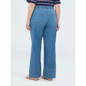 Fiorella Rubino - Jeans wide leg de tencel - Light - blue