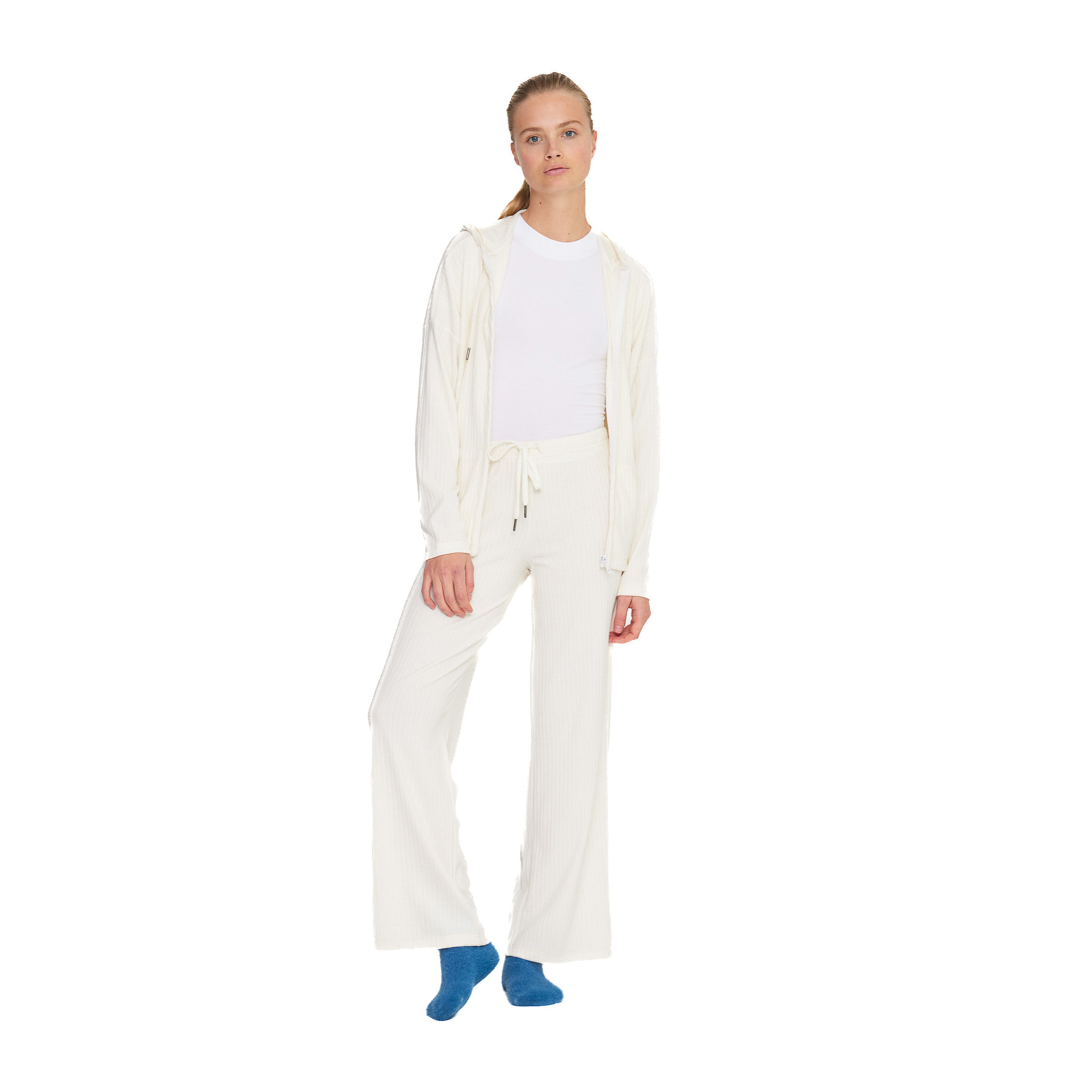 Completo loungewear donna dora in maglina a coste Noidinotte
