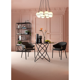 Table Molekular 120cm noire Kare Design