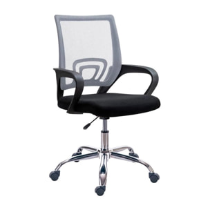 Silla de oficina Vita Negro - Gris Vita