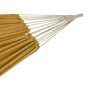 Toile de hamac double "Yaqui" ocre 307x150cm en polyester