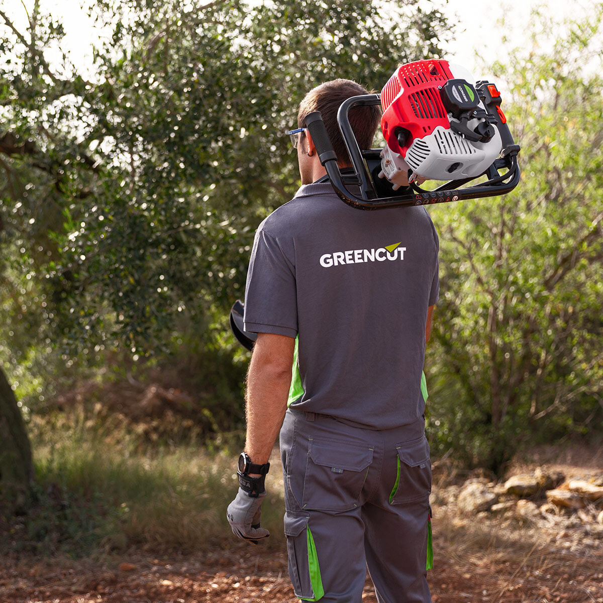 Taladro de tierra Ahoyador 75cc 5,2cv +3 brocas 10-20-30cm +3 alargos - Greencut GD750X