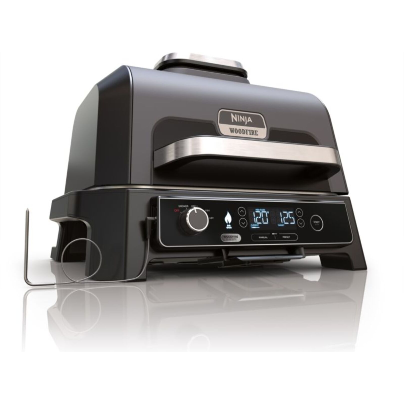 Barbecue électrique NINJA Woodfire OG850EU  Pro XL avec thermosonde 50x40 cm