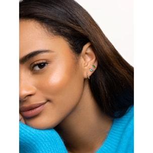 Orecchino Singolo Dino Brontosaurus Sky Argento Placcato Oro