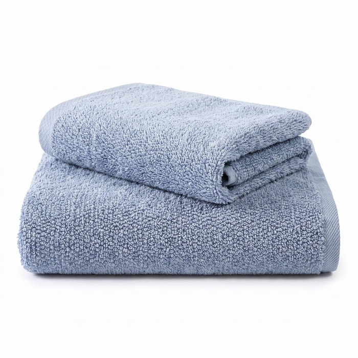INTRECCI HOME Set Bagno Asciugamani Viso e Ospite, in Puro Cotone 500 g, Morbidezza Extra, Assorbenza Superiore